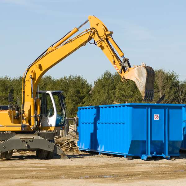 can i request a rental extension for a residential dumpster in Advance